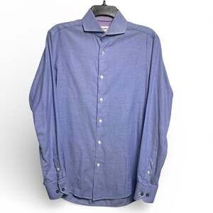 Duchamp Classic Blue button down Dress Shirt